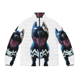 2 in 1 Superhero Supervillain Puffer Jacket - White No Text