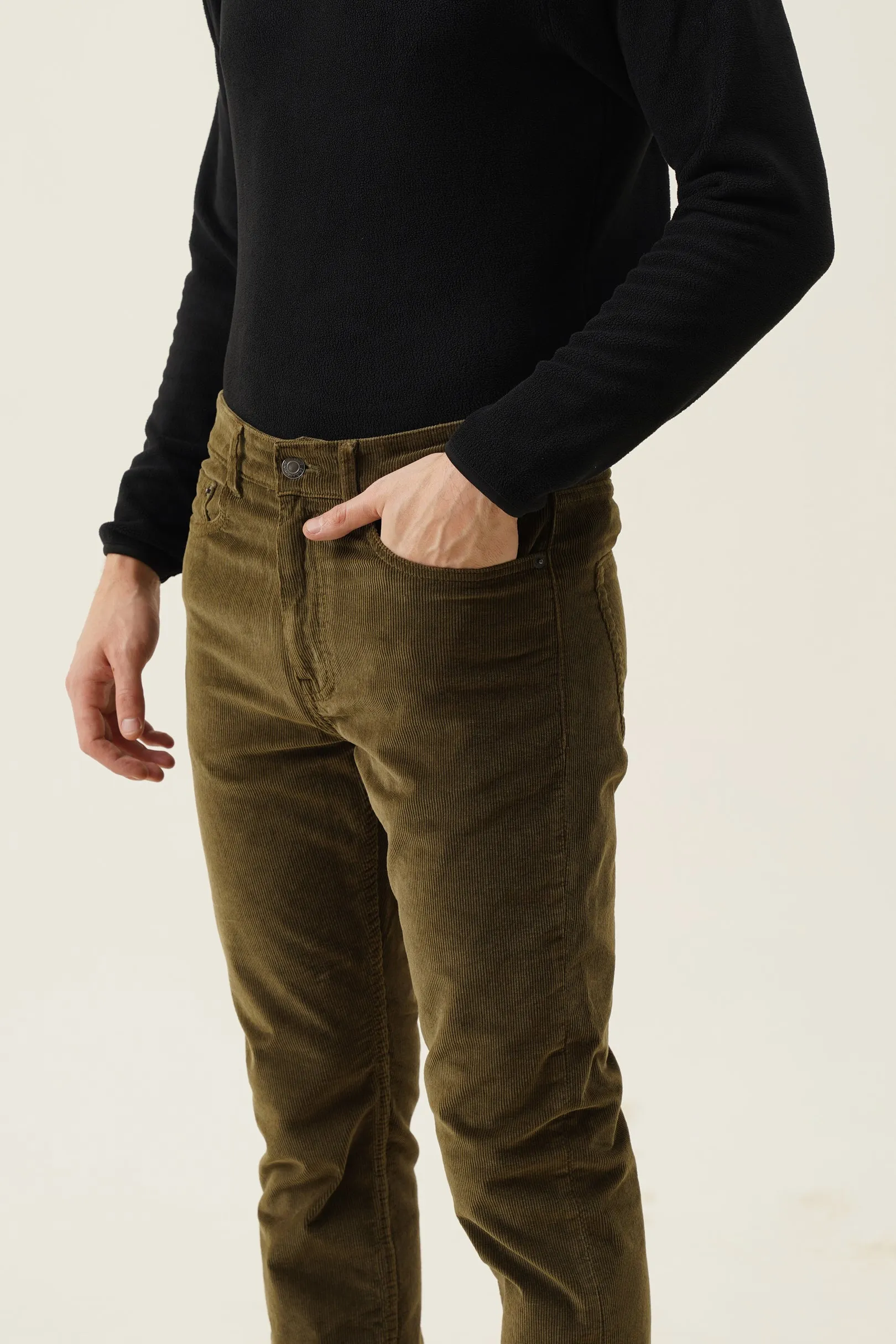 All weather corduroy L pocket