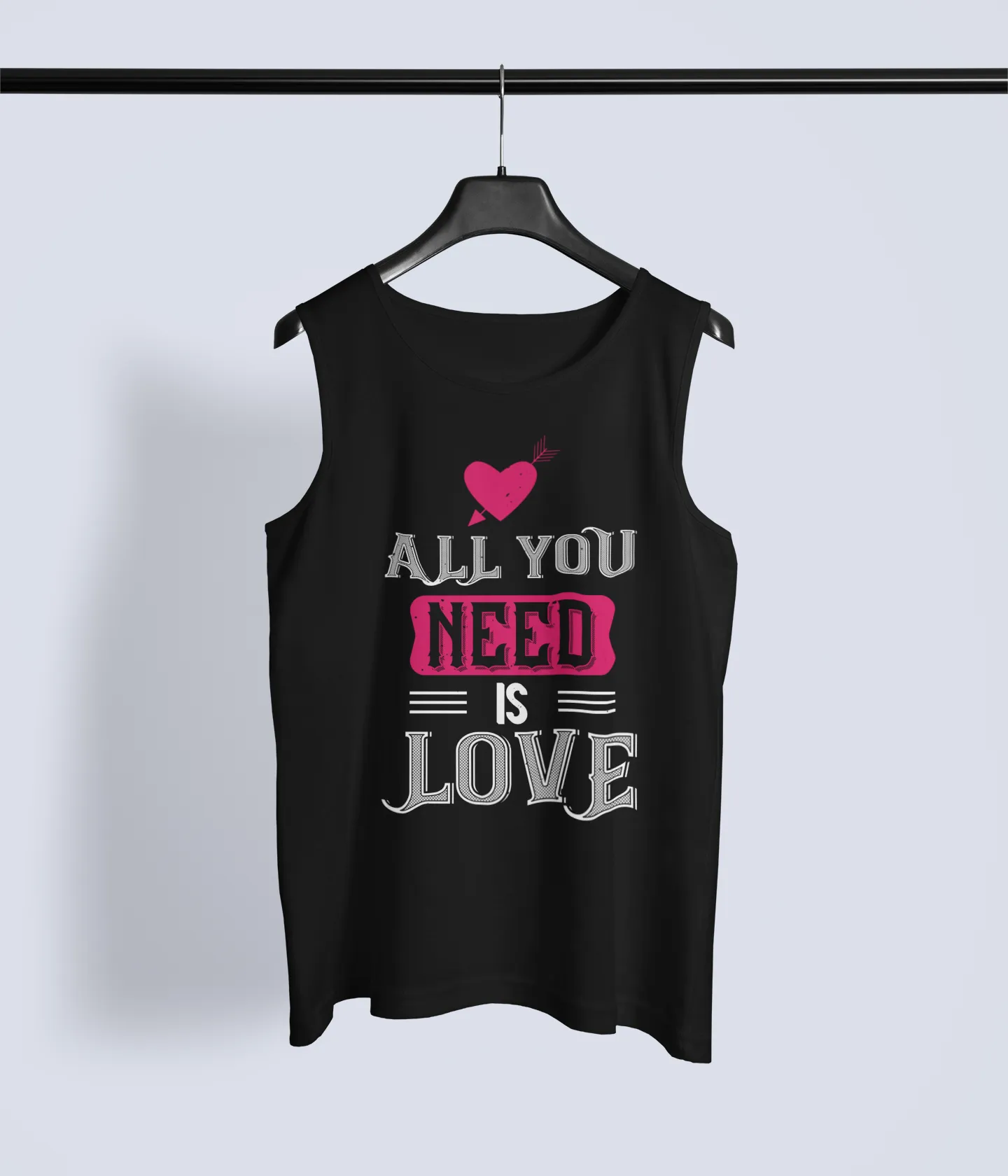 All You Need Is Love – Chic & Comfy Graphic Tank Top