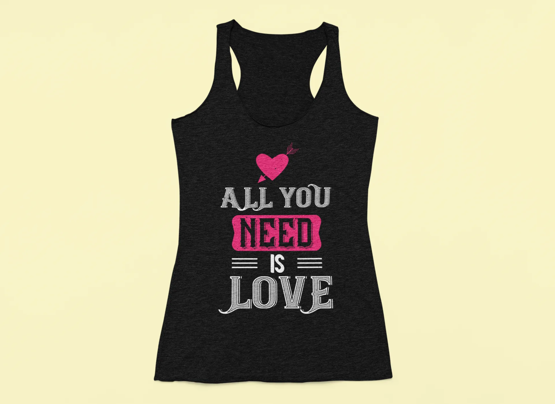 All You Need Is Love – Chic & Comfy Graphic Tank Top