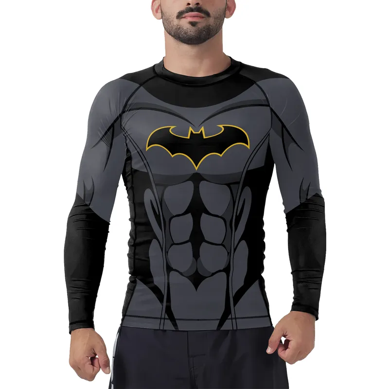 Batman Light Men's Long Sleeve Rash Guard