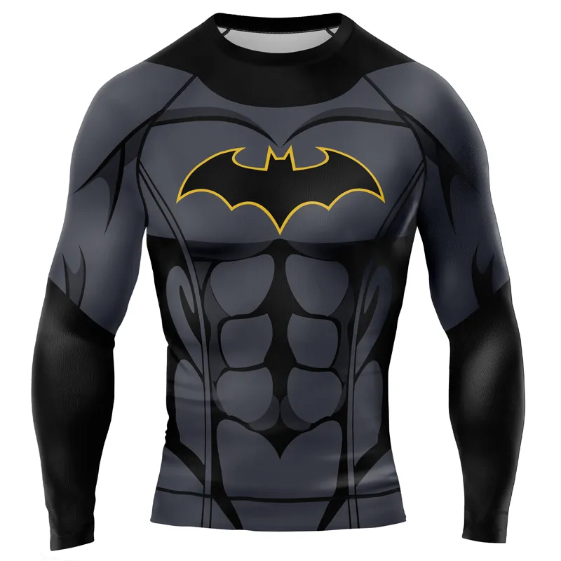 Batman Light Men's Long Sleeve Rash Guard