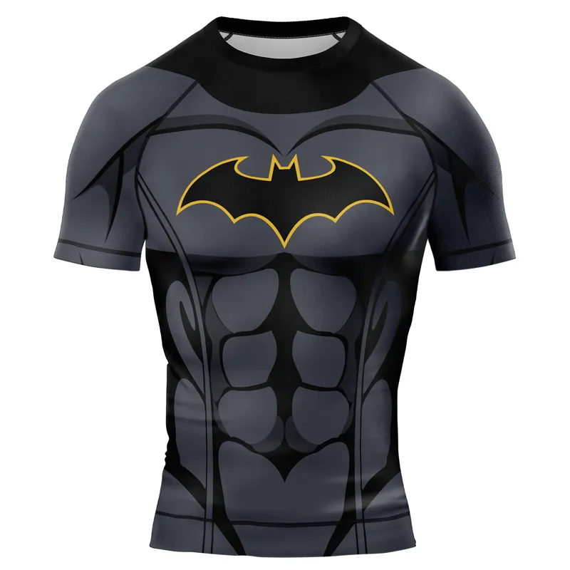 Batman Light Men's Short Sleeve Rash Guard