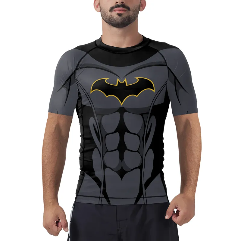 Batman Light Men's Short Sleeve Rash Guard