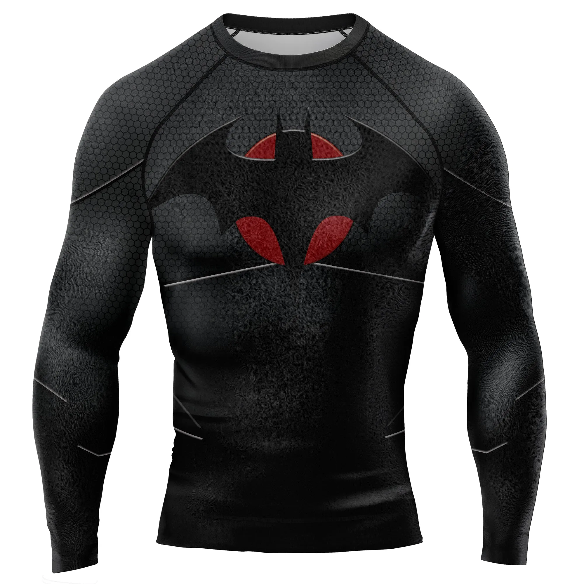 Bloodmoon Bat Men's Long Sleeve Rash Guard