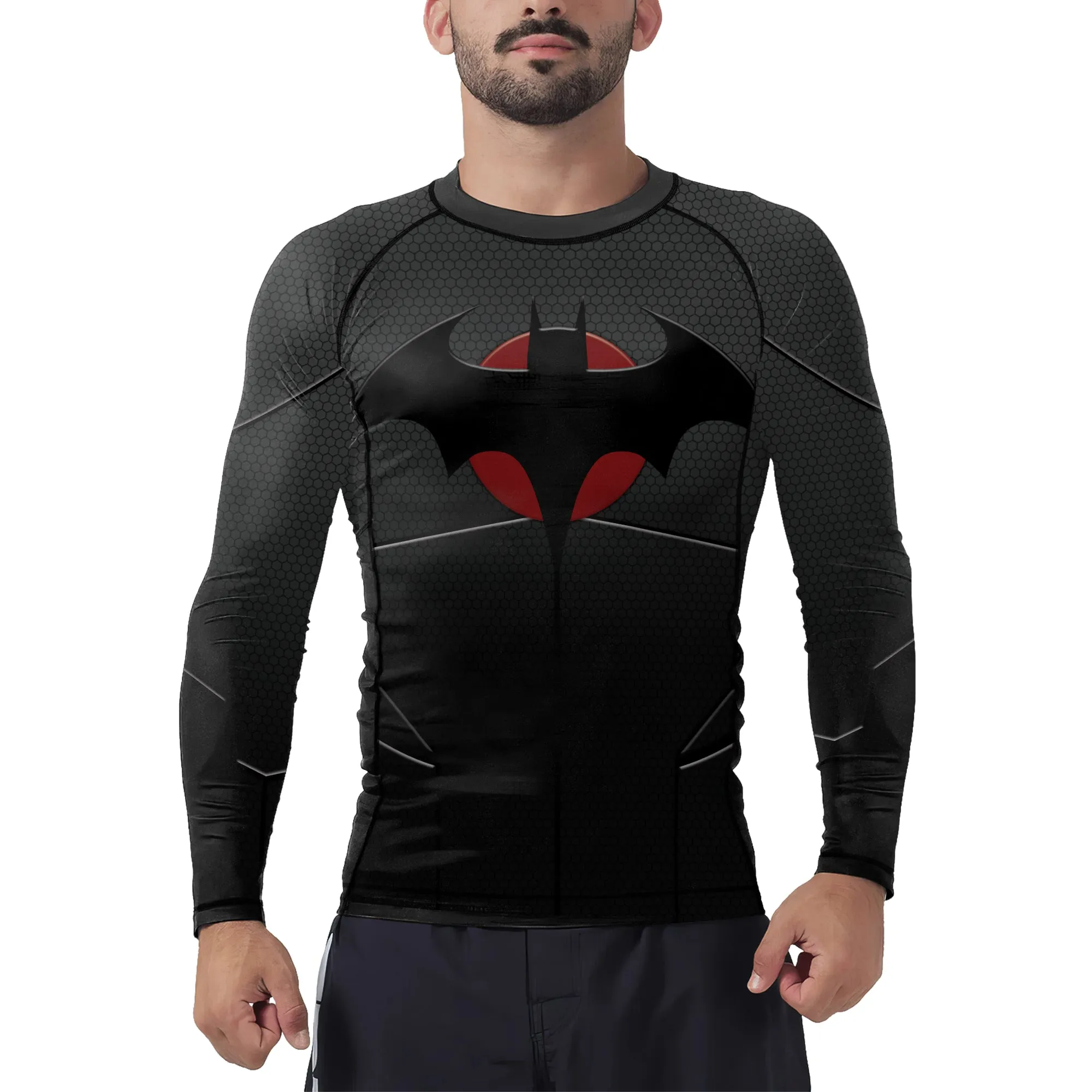 Bloodmoon Bat Men's Long Sleeve Rash Guard
