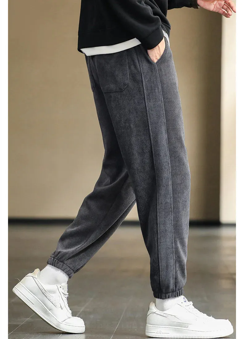 Corduroy stof unisex casual zachte broek