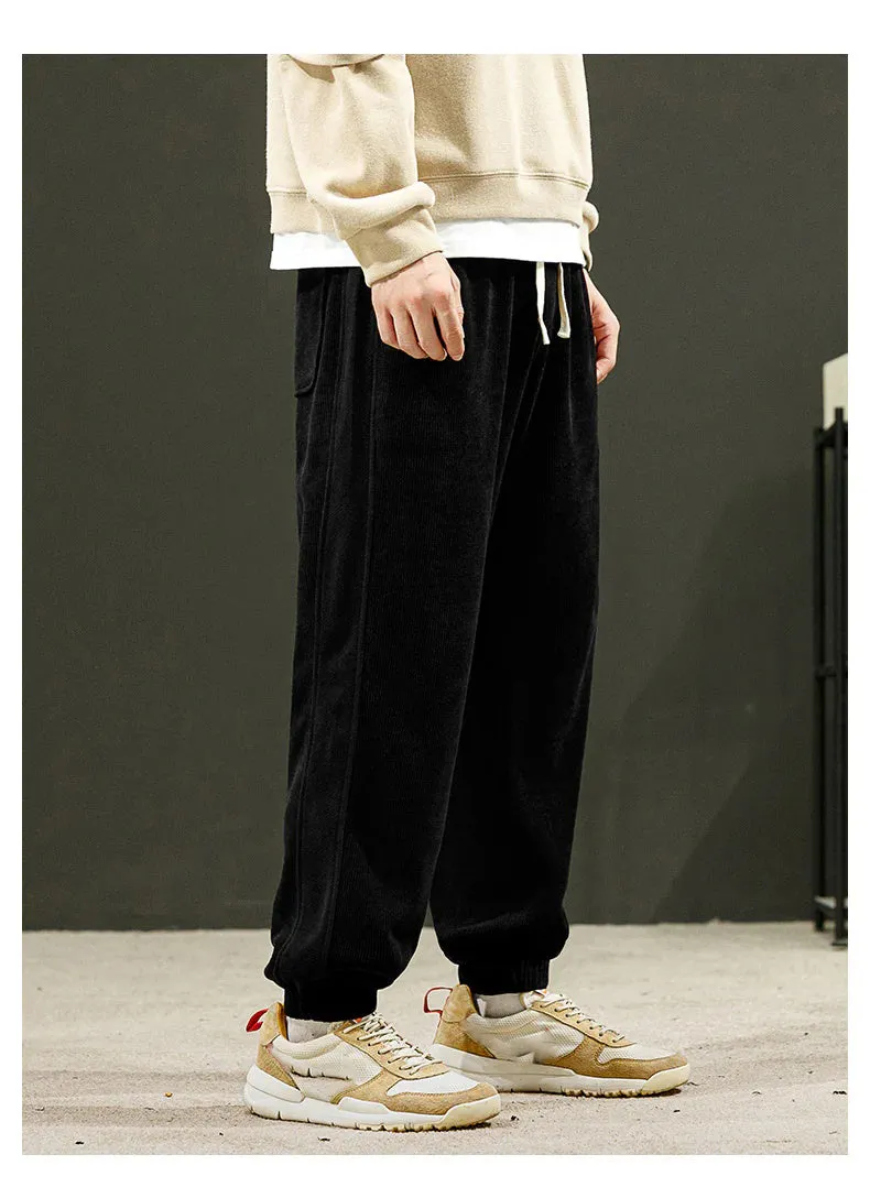 Corduroy stof unisex casual zachte broek