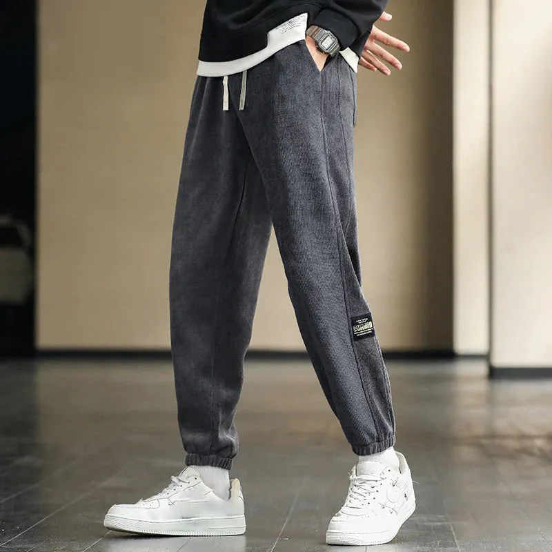 Corduroy stof unisex casual zachte broek