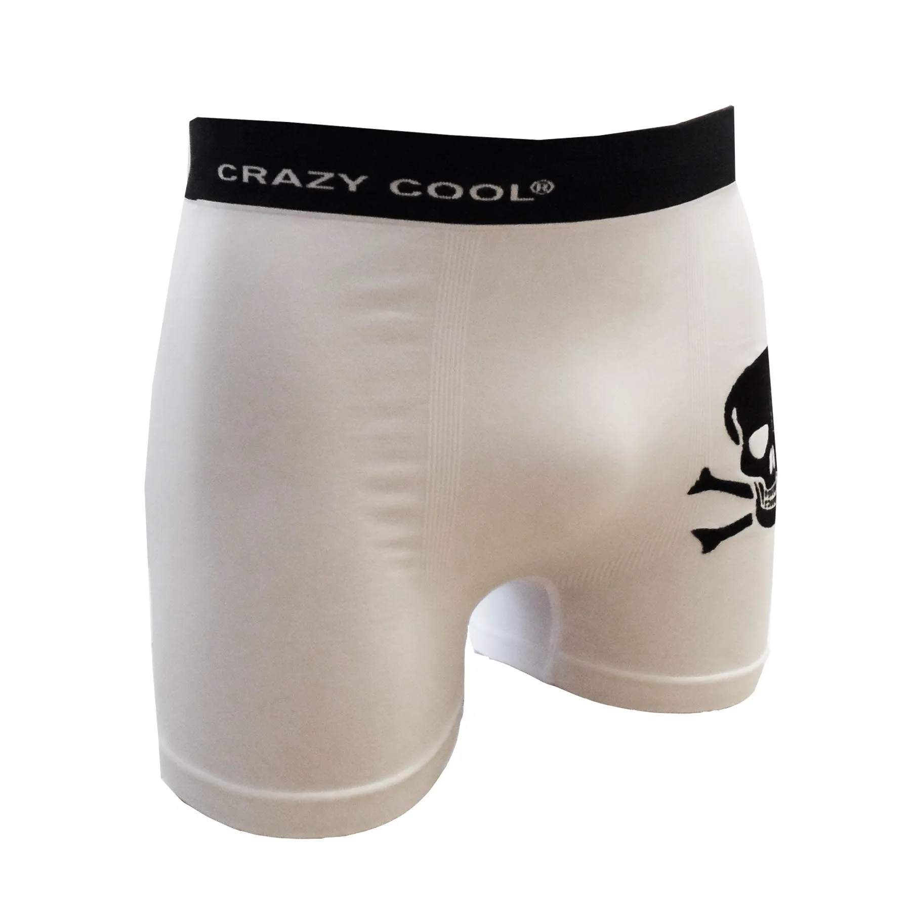 Crazy Cool Stretches Seamless Mens Boxers Underwear 6-Pack Set - Skull Skeleton