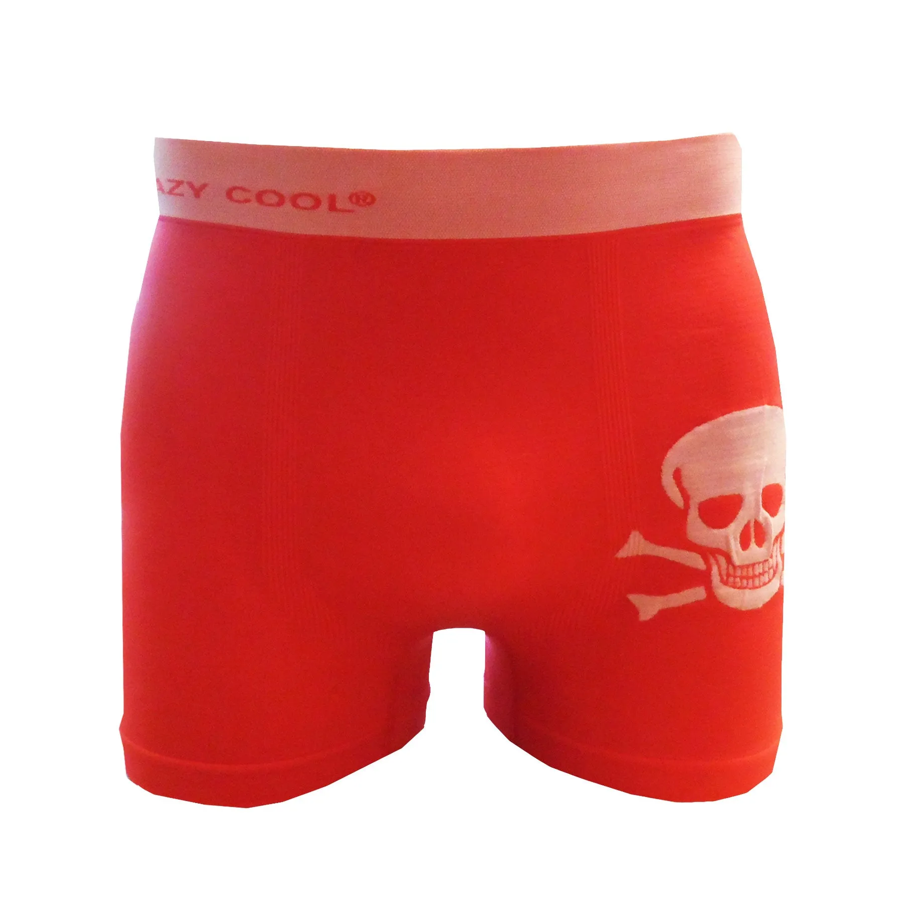 Crazy Cool Stretches Seamless Mens Boxers Underwear 6-Pack Set - Skull Skeleton