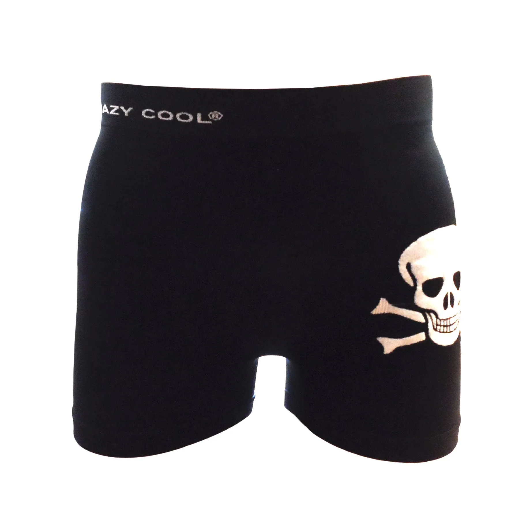 Crazy Cool Stretches Seamless Mens Boxers Underwear 6-Pack Set - Skull Skeleton