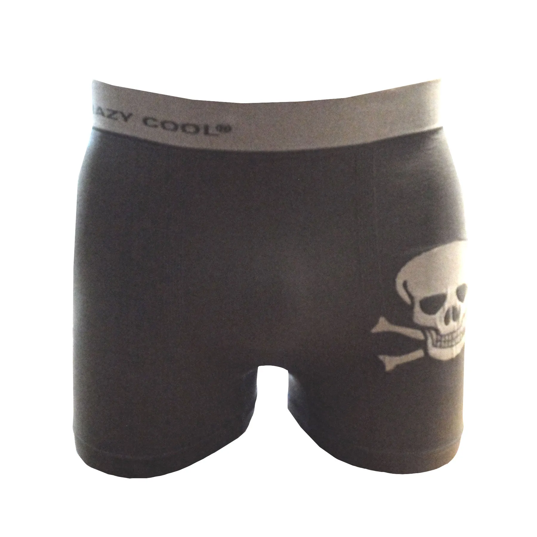 Crazy Cool Stretches Seamless Mens Boxers Underwear 6-Pack Set - Skull Skeleton