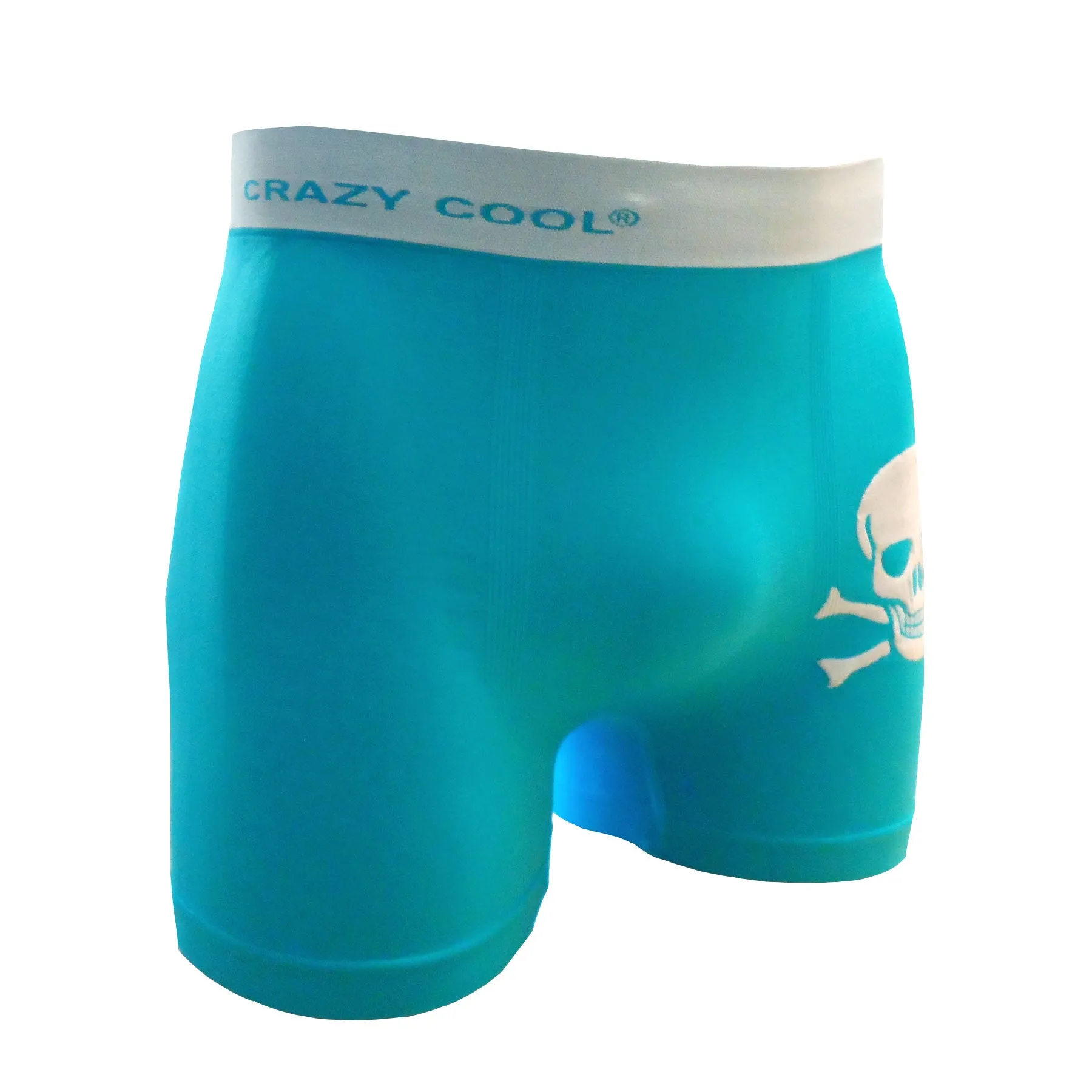 Crazy Cool Stretches Seamless Mens Boxers Underwear 6-Pack Set - Skull Skeleton