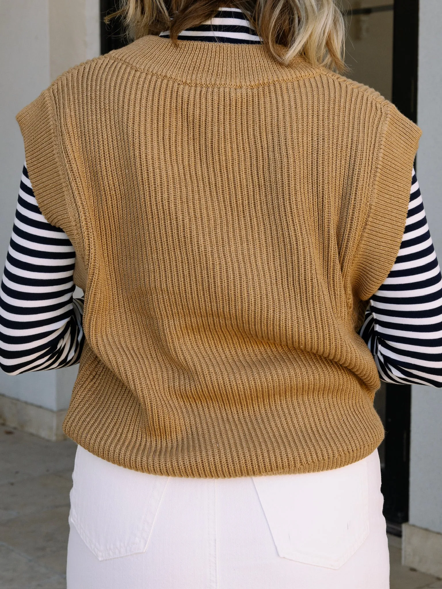 English Factory Camel Sweater Vest