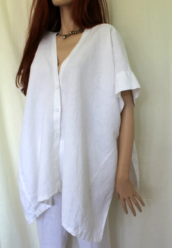 EVA TRALALA Womens Washed Linen BAILA Gilet Jacket (was £78)