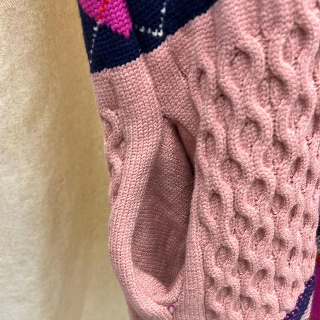 Fate fairisle open hooded cardigan 6993