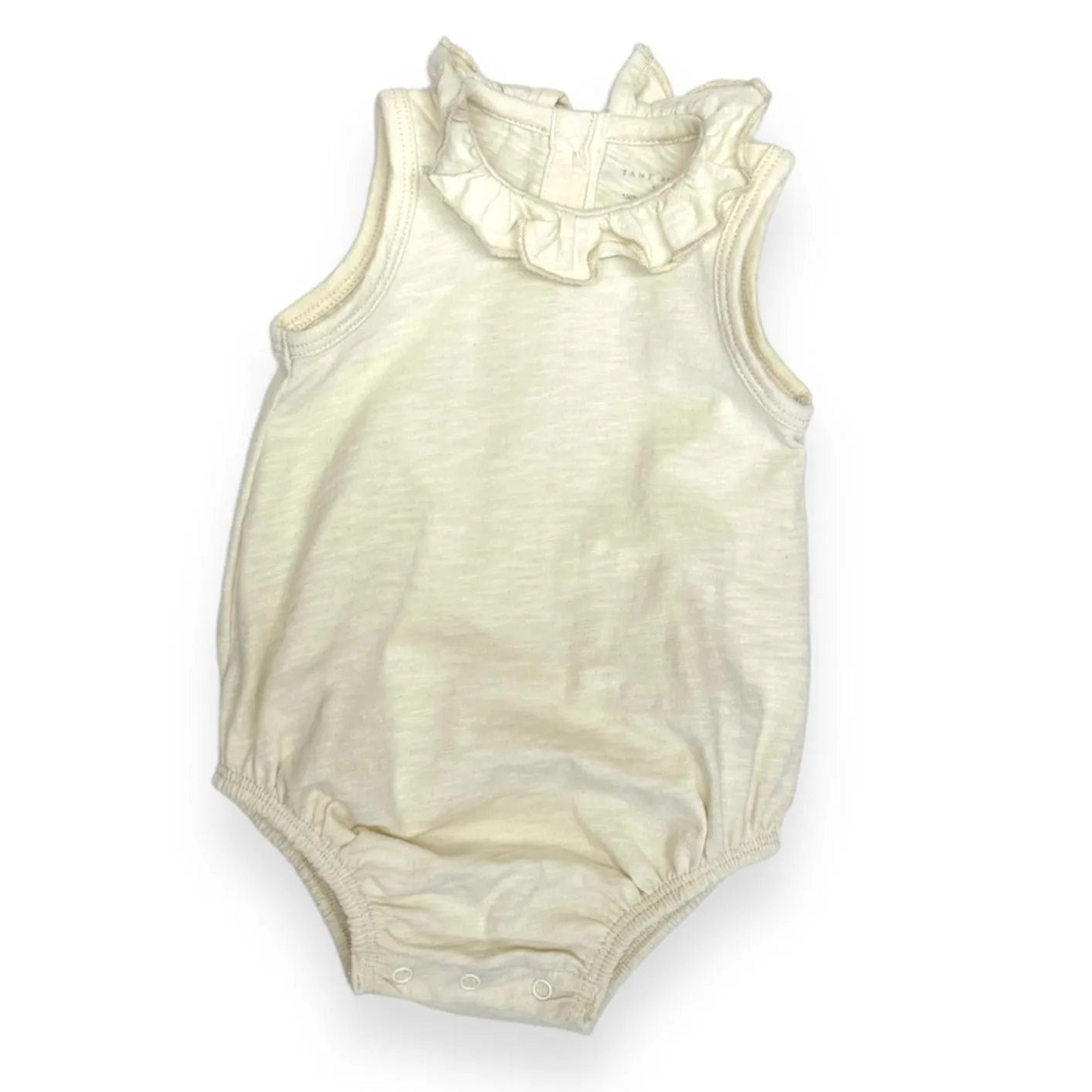 Flamé Sleeveless Ruffle Collar Romper