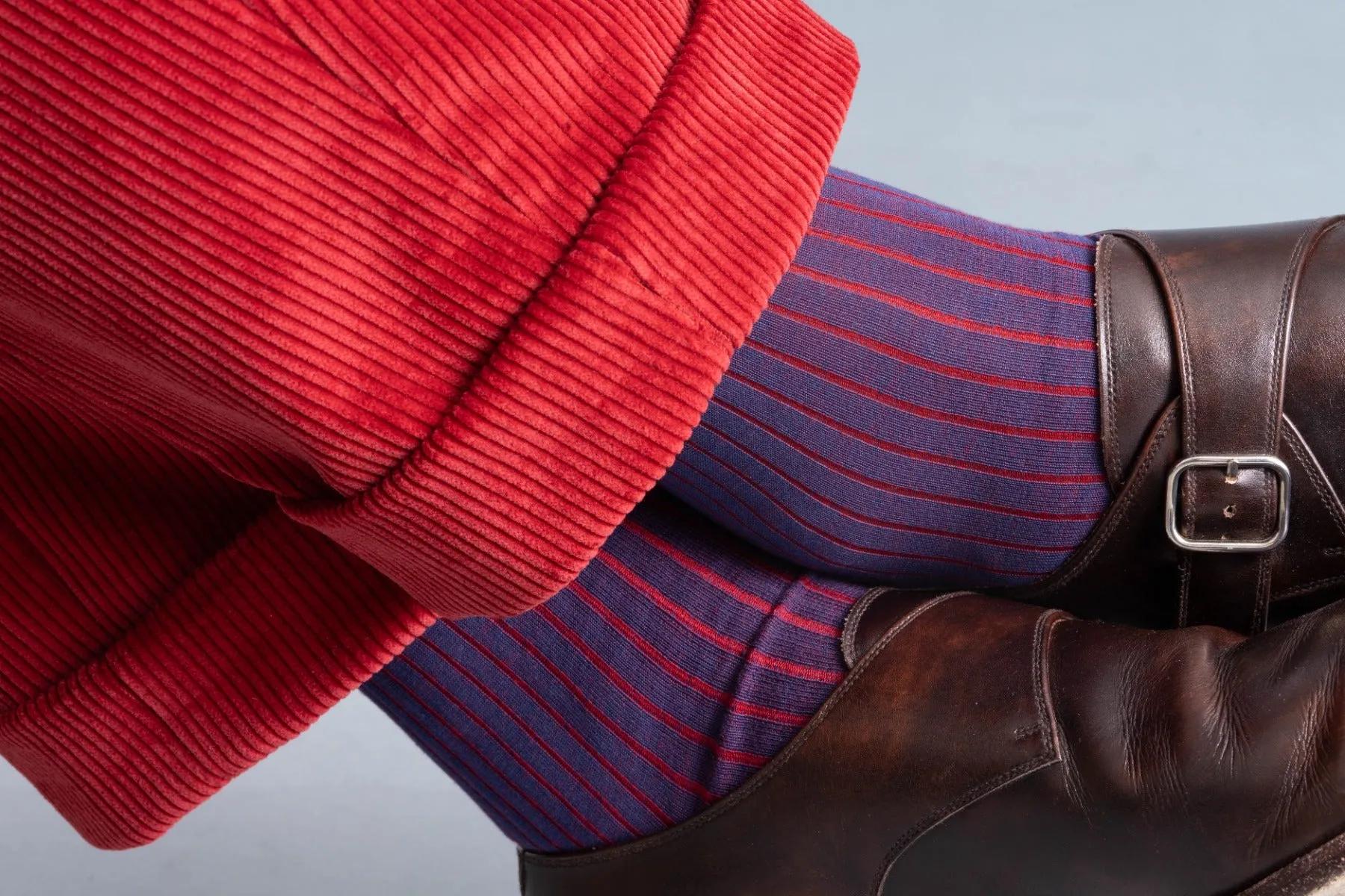 Garnet Red Stancliffe Corduroy Trousers