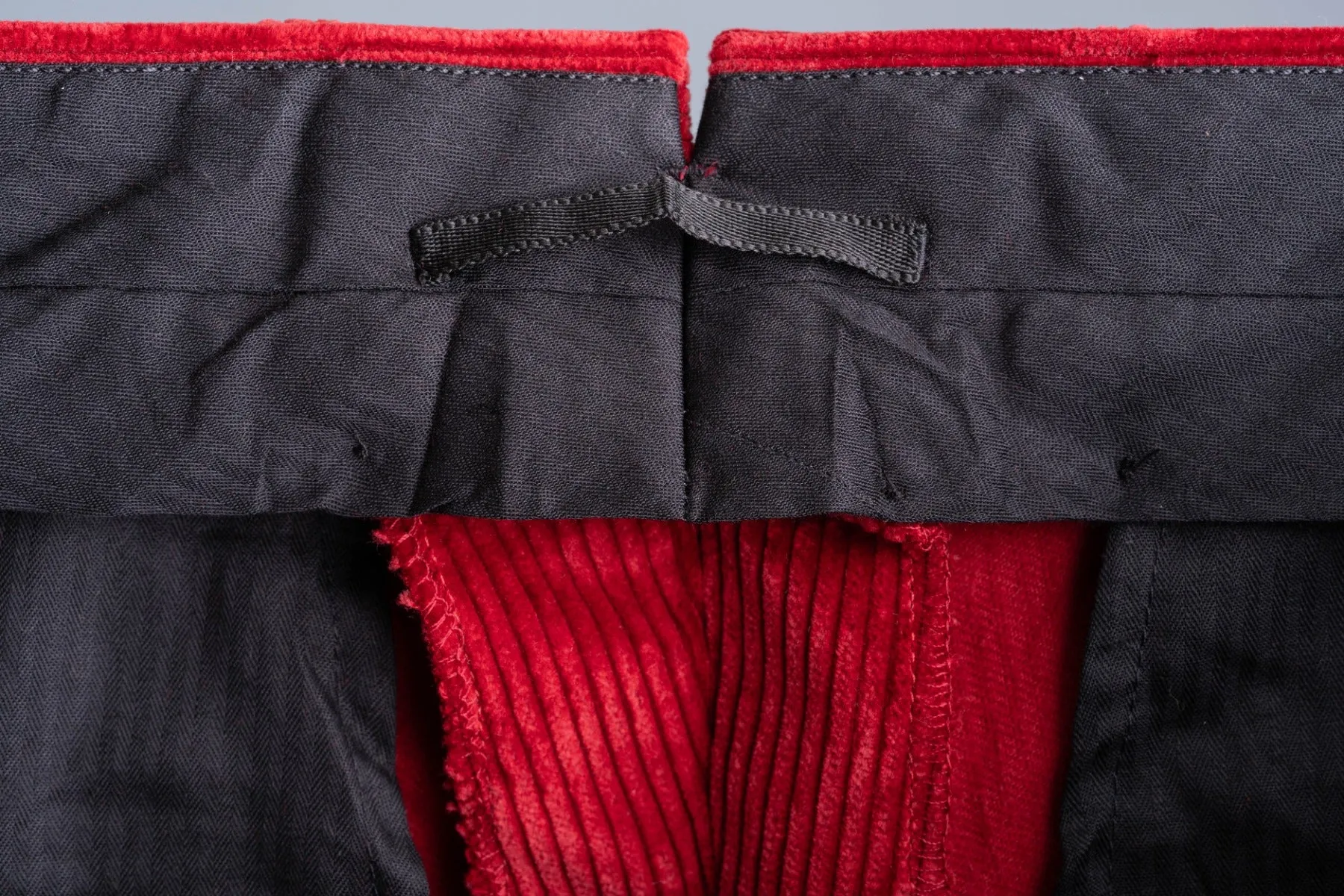 Garnet Red Stancliffe Corduroy Trousers