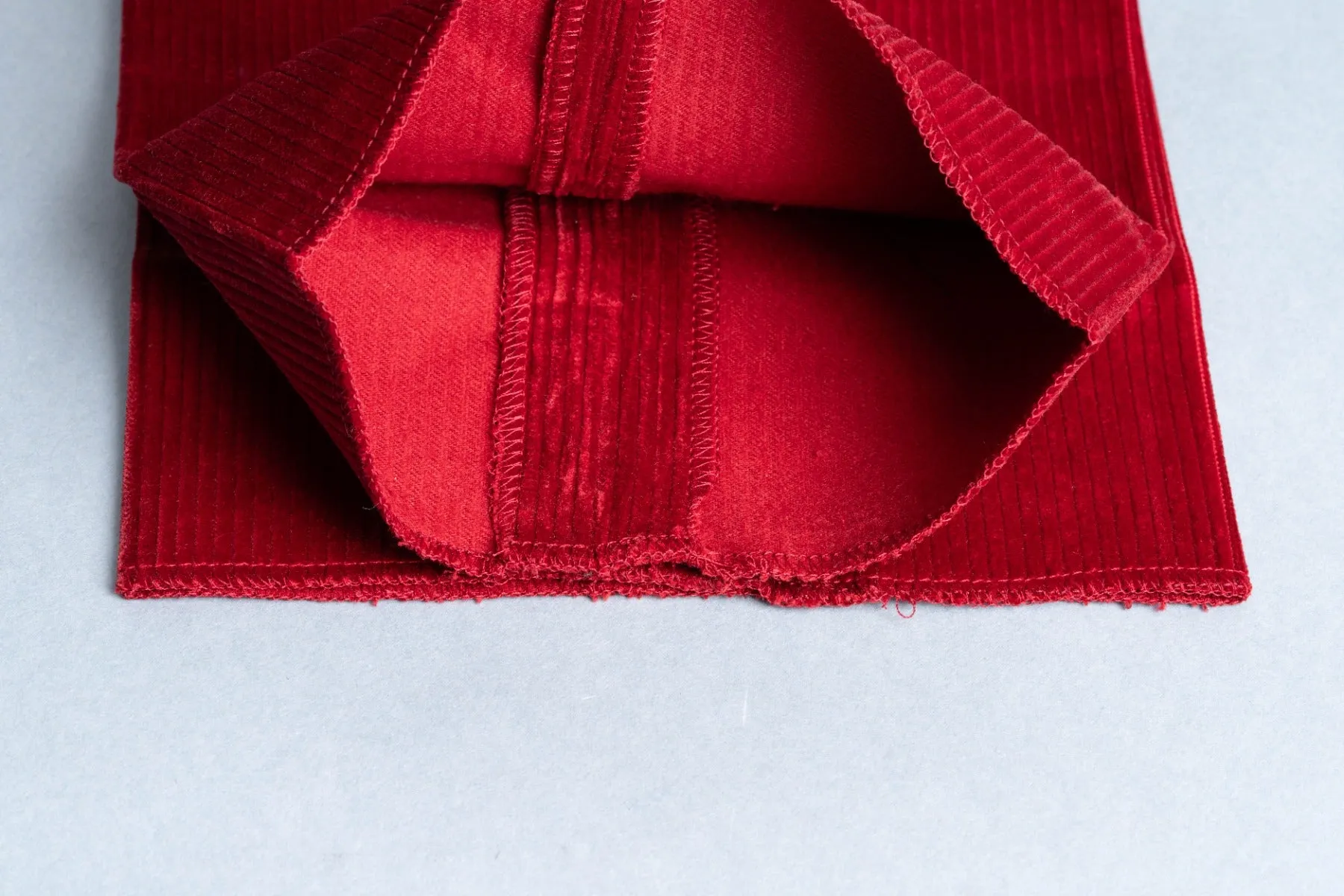 Garnet Red Stancliffe Corduroy Trousers