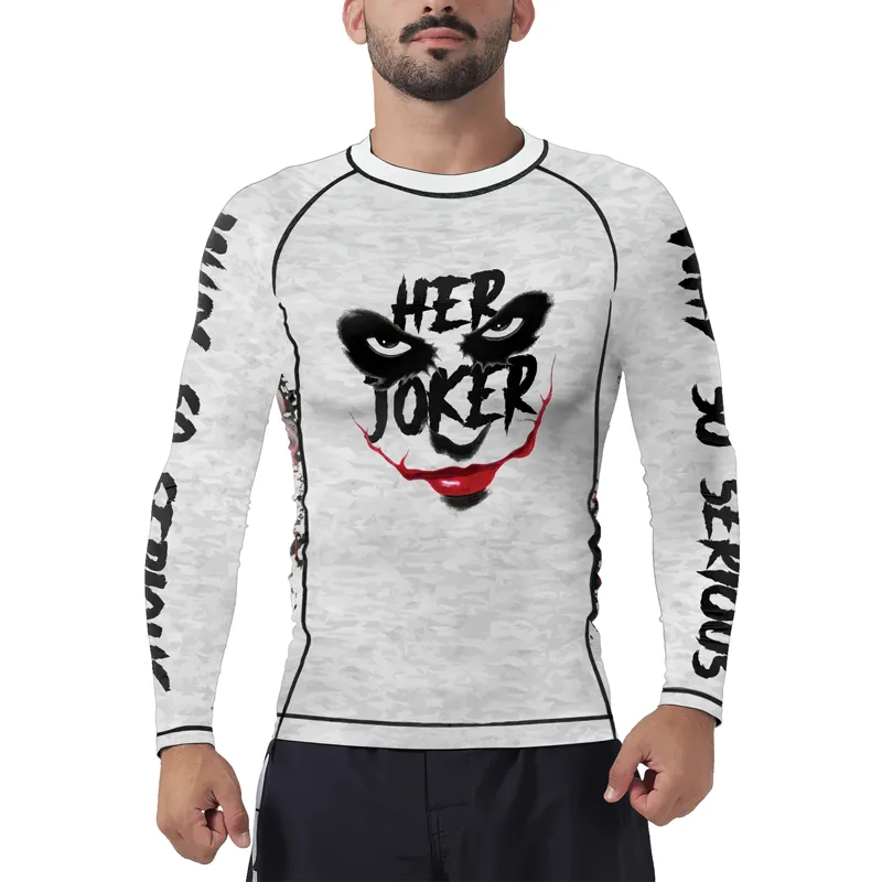 Her Joker His Harley Men's Long Sleeve Rash Guard