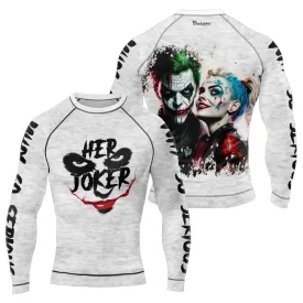 Her Joker His Harley Men's Long Sleeve Rash Guard