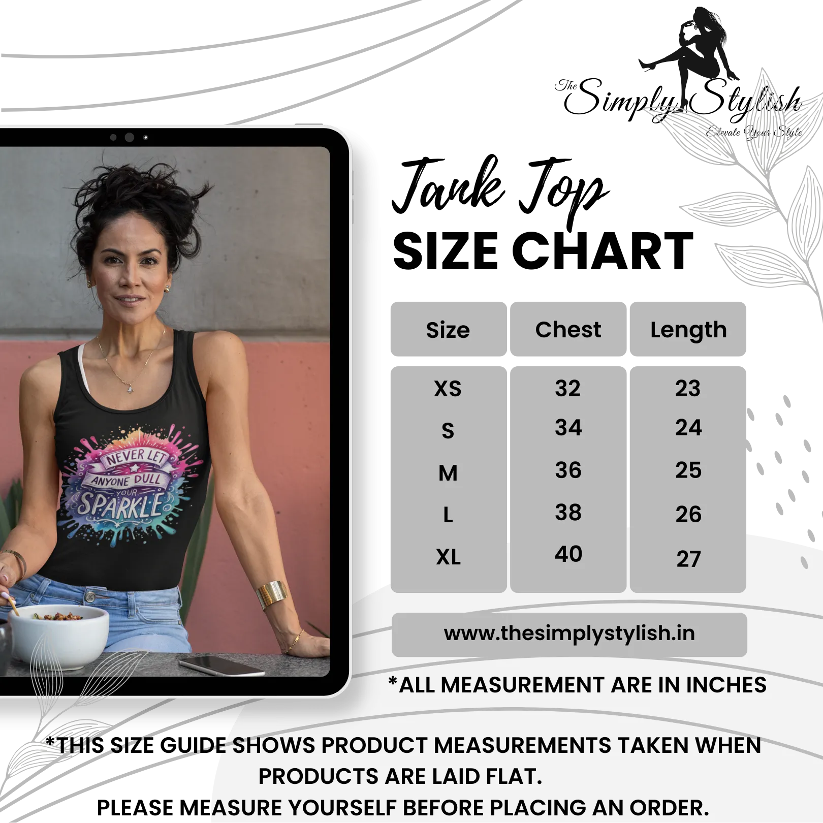 I Am Strong, Loved, Beautiful, Fierce & Brave – Empowering Graphic Tank Top