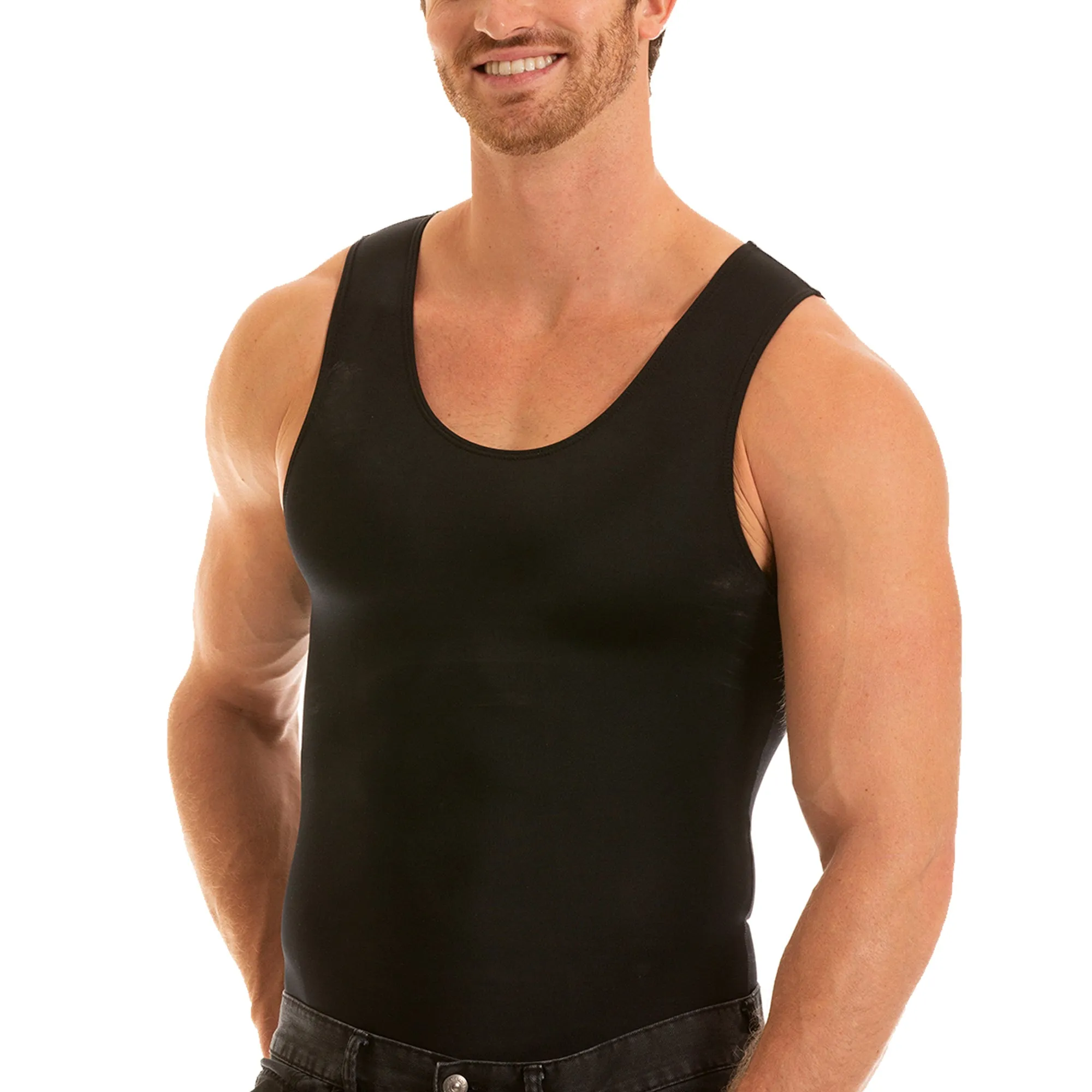 Insta Slim Big & Tall Compression Muscle Tank MS0001BT by InstantFigure - InstaSlim - InstantRecoveryMD