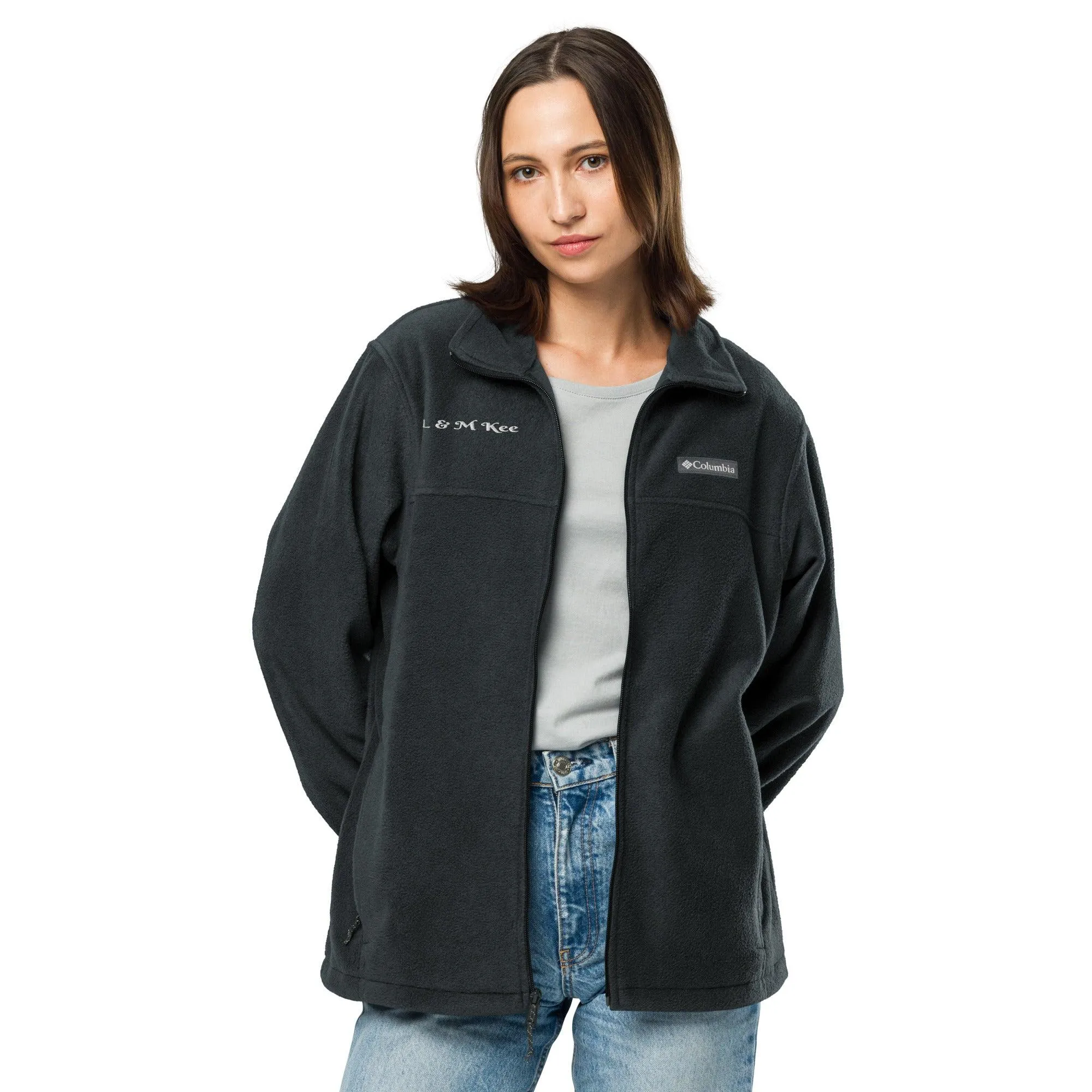 L & M Kee Unisex Columbia fleece jacket