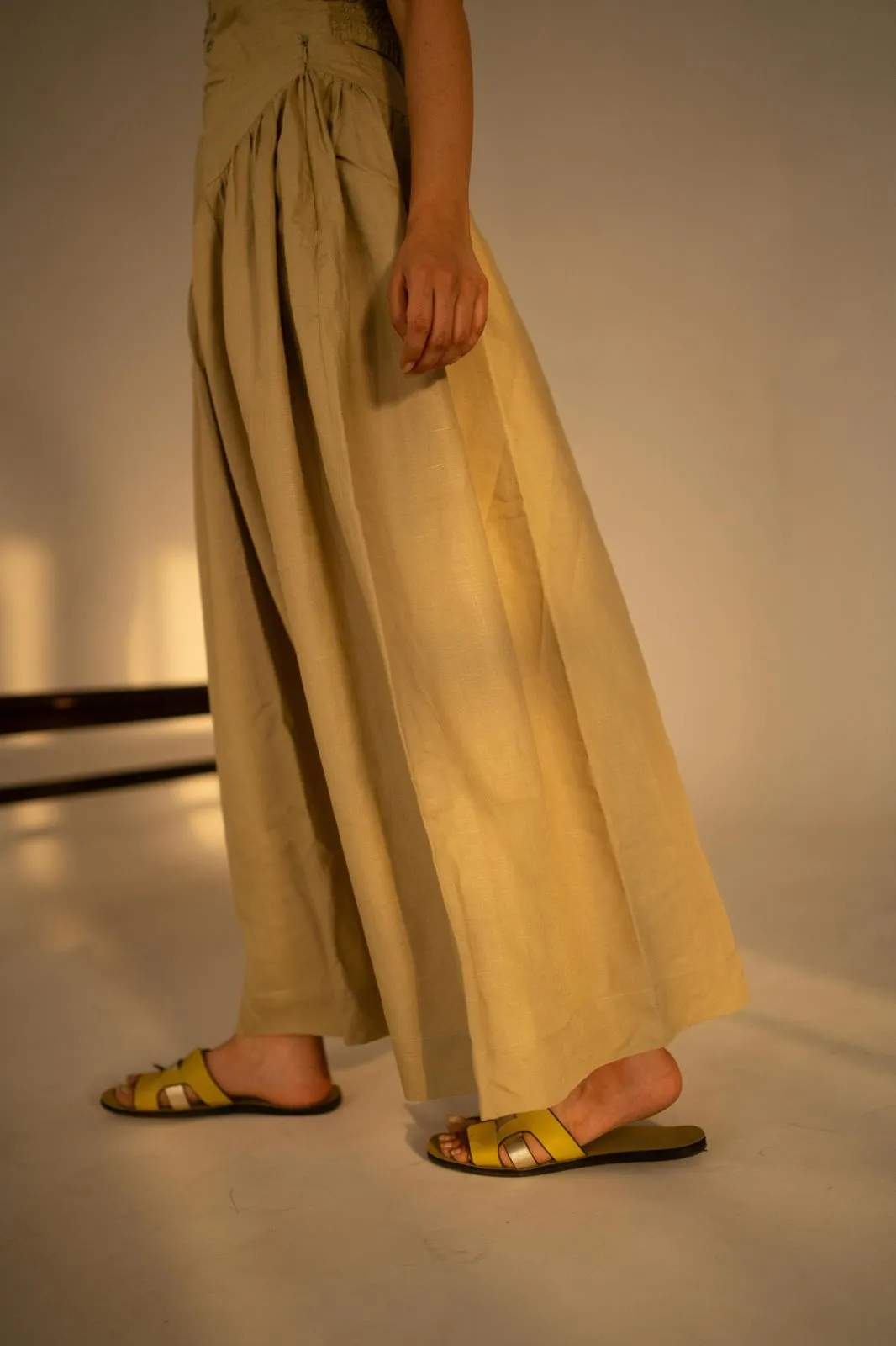 Linen Pista Skirt
