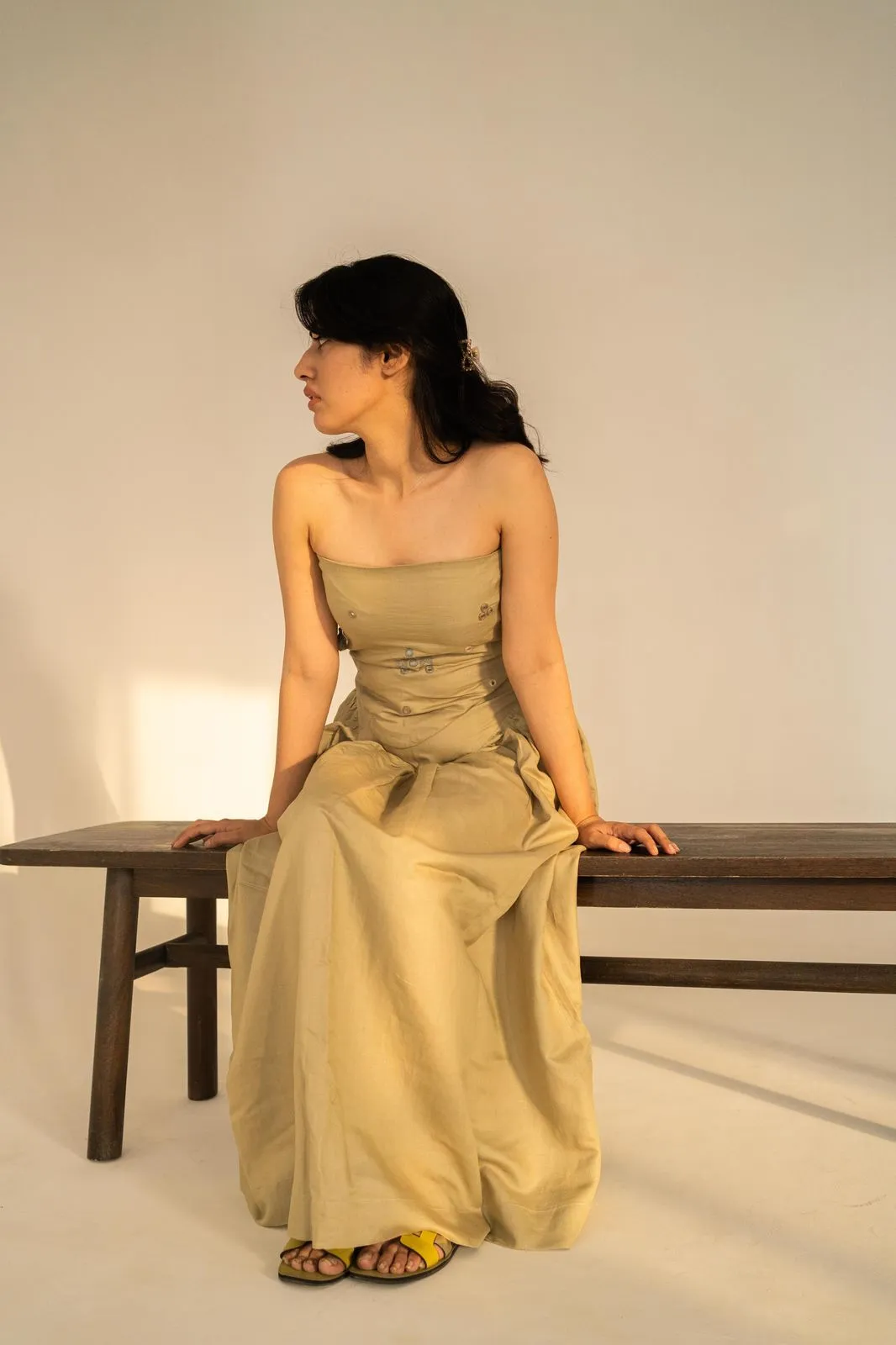 Linen Pista Skirt