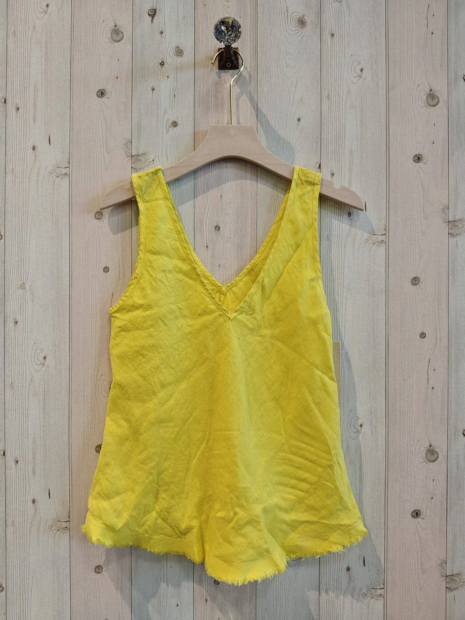 LINEN SINGLET TOP
