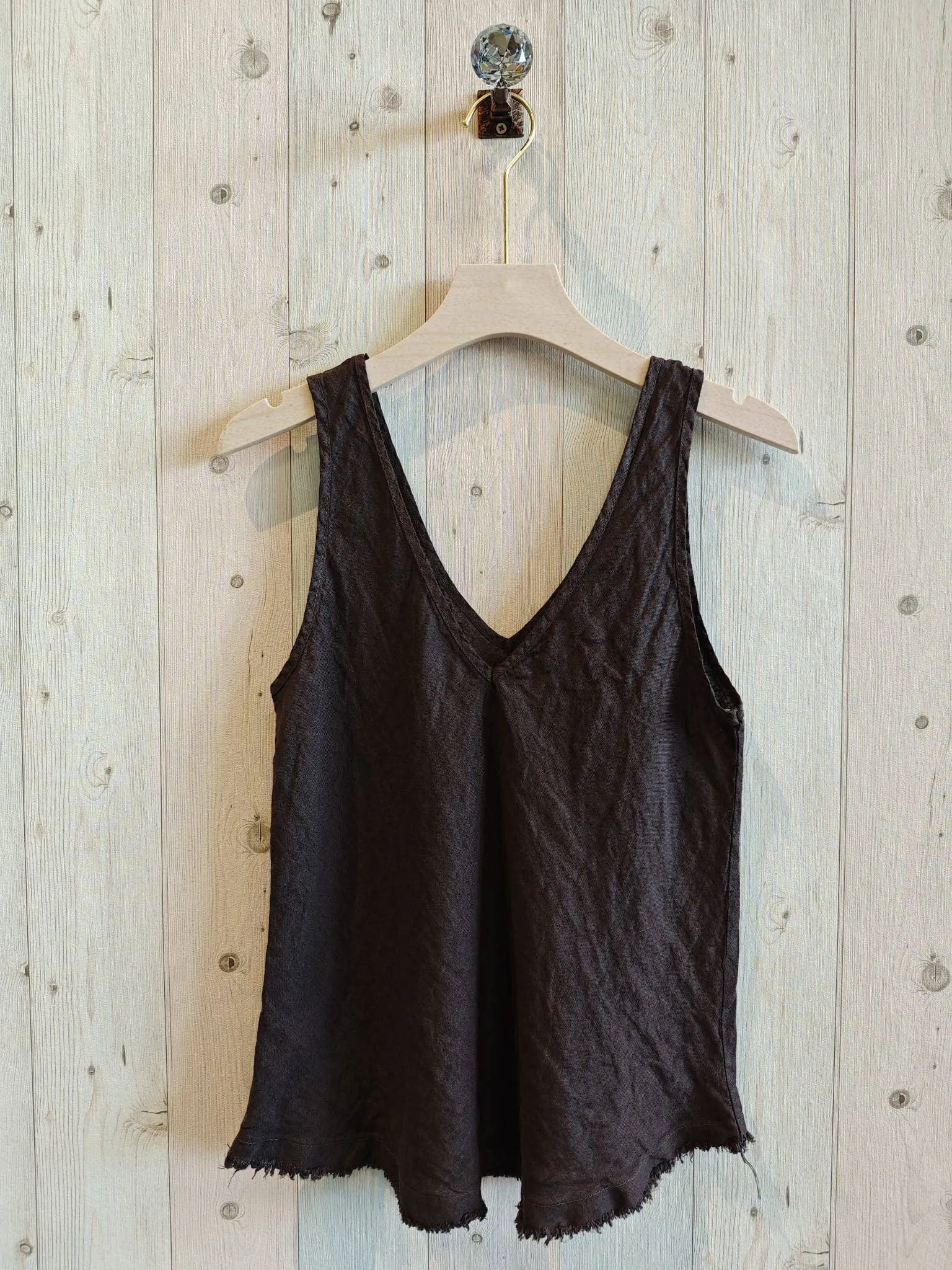 LINEN SINGLET TOP