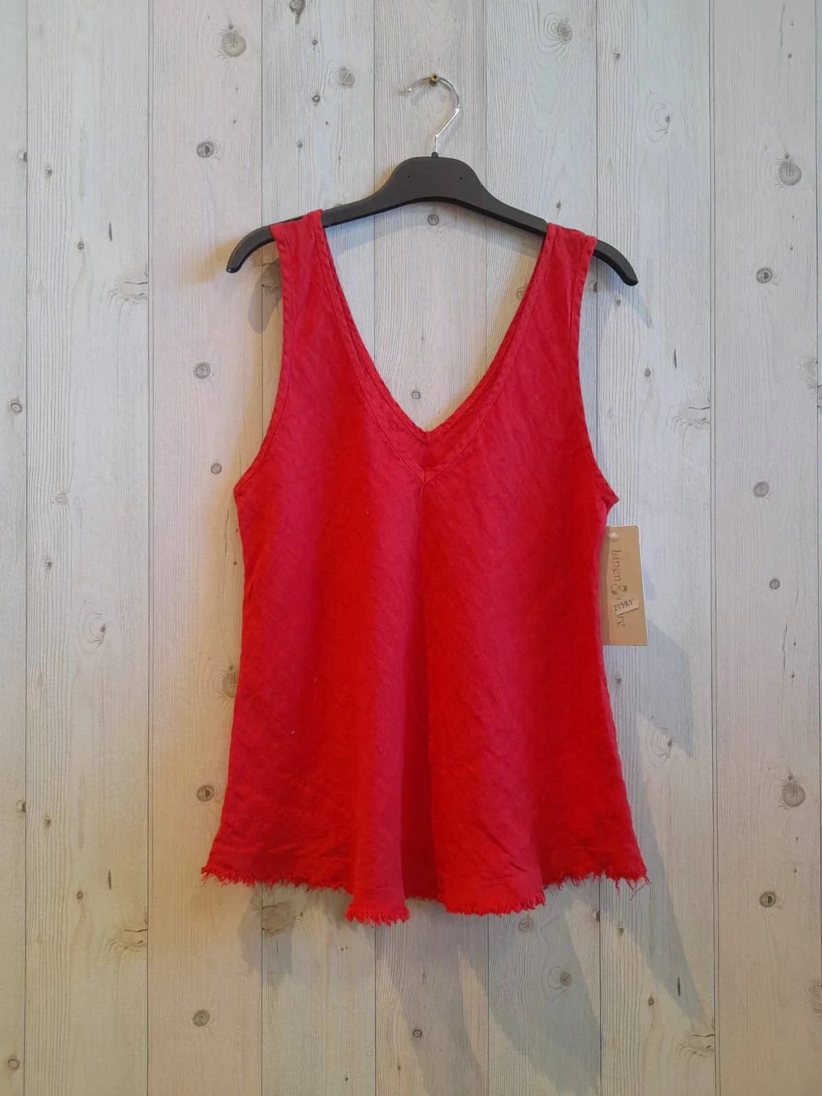LINEN SINGLET TOP