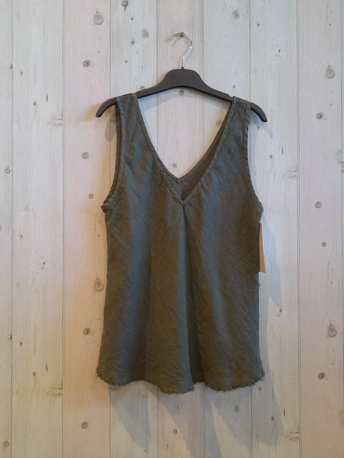 LINEN SINGLET TOP