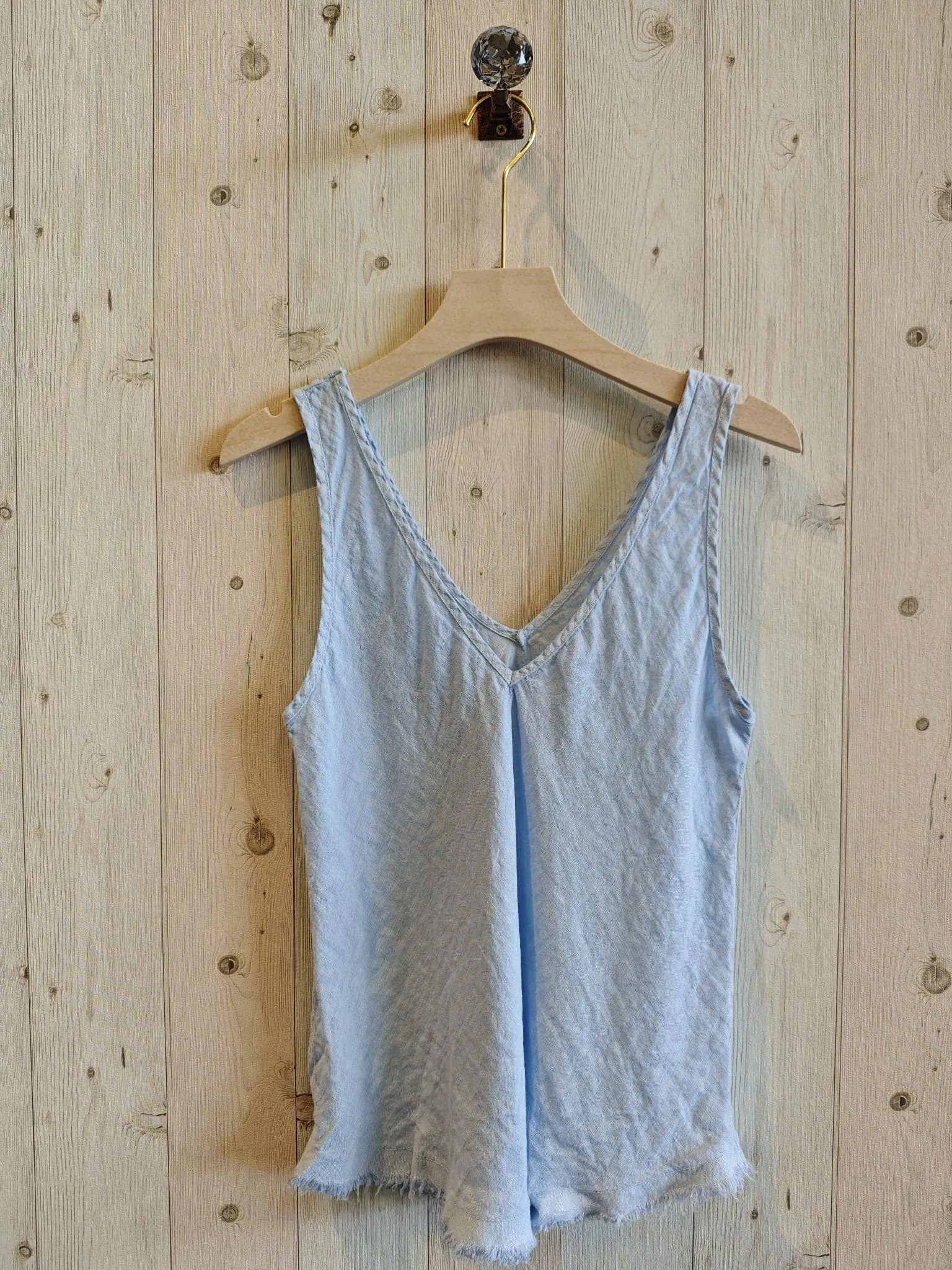 LINEN SINGLET TOP