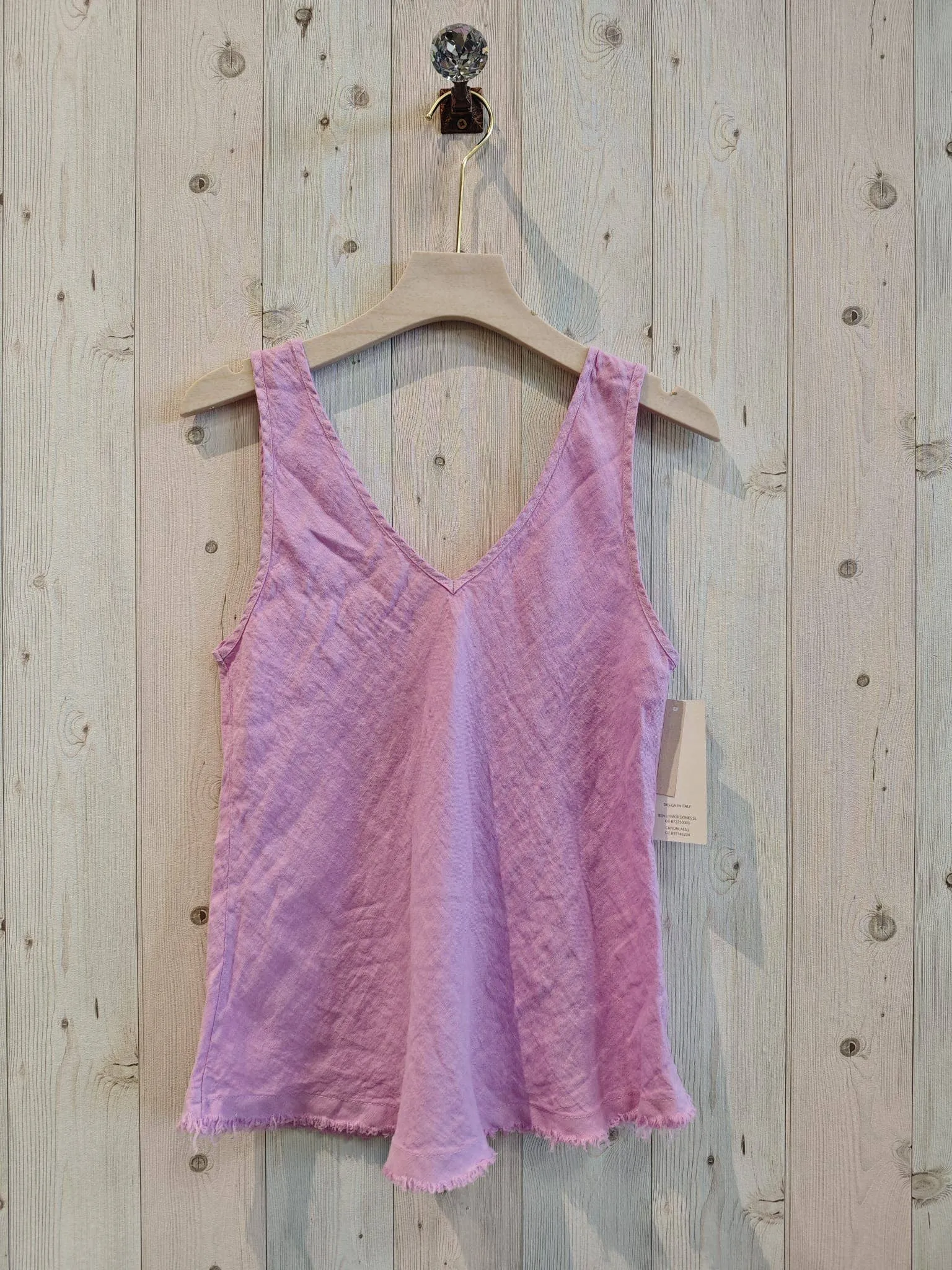 LINEN SINGLET TOP