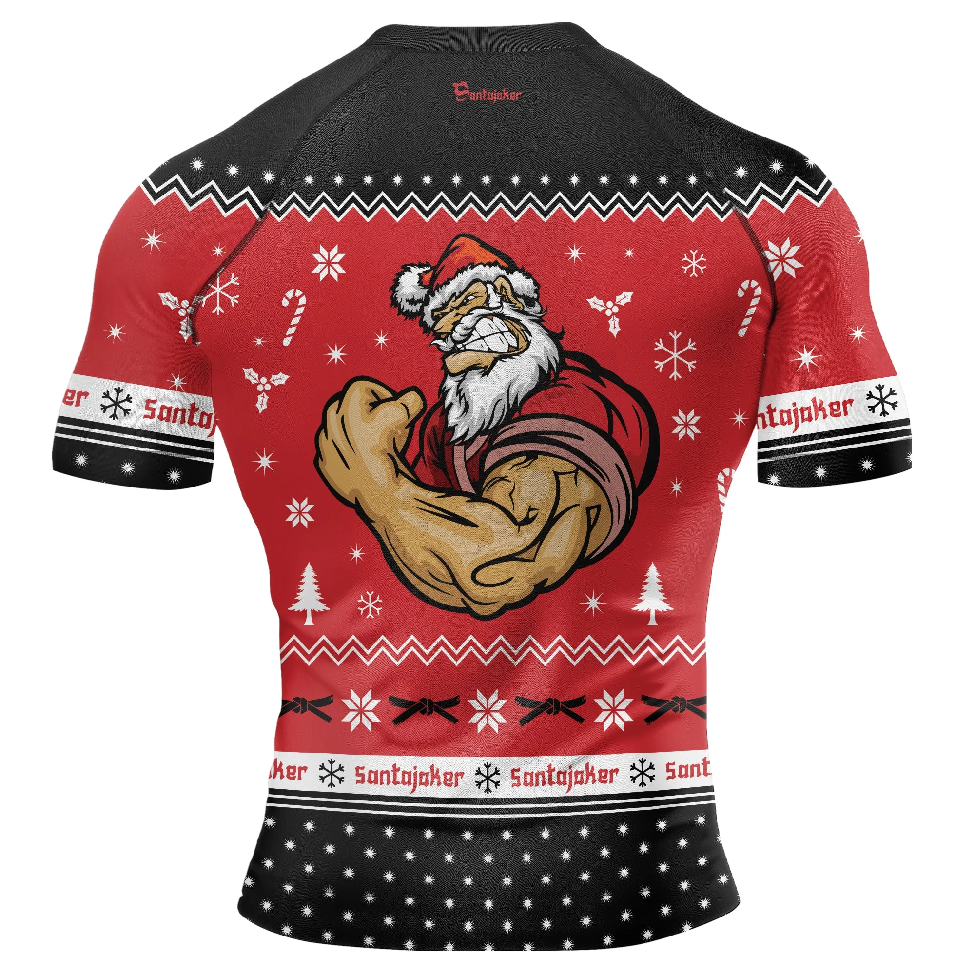 Merry Liftmas Men's Short Sleeve Rash Guard