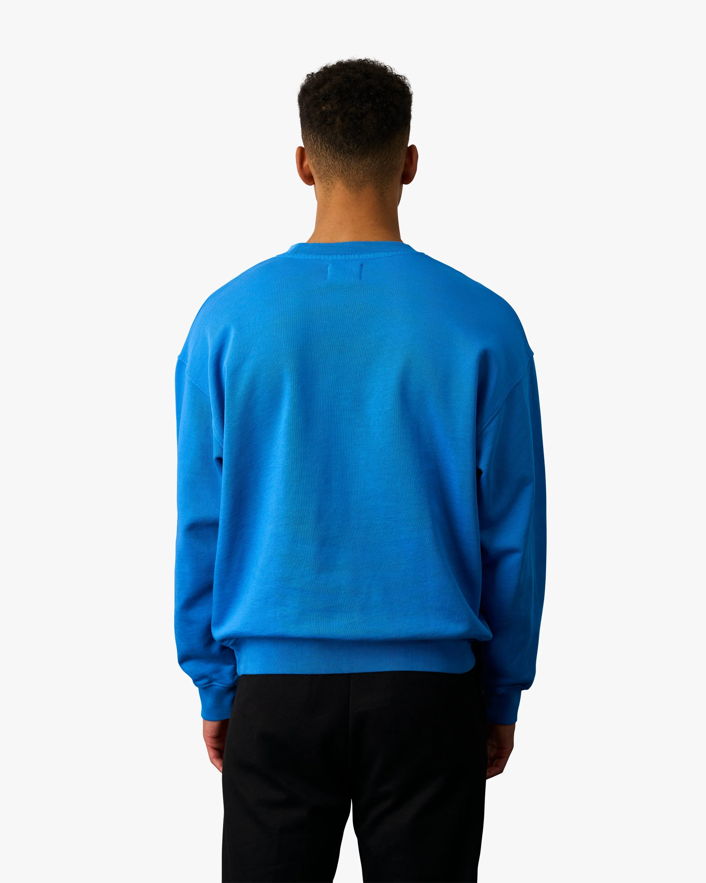 Organic Oversized Crew - Red Tangerine