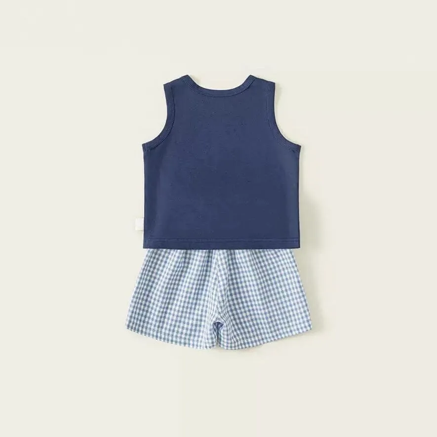 Party Pup Sleeveless Gingham Summer Set