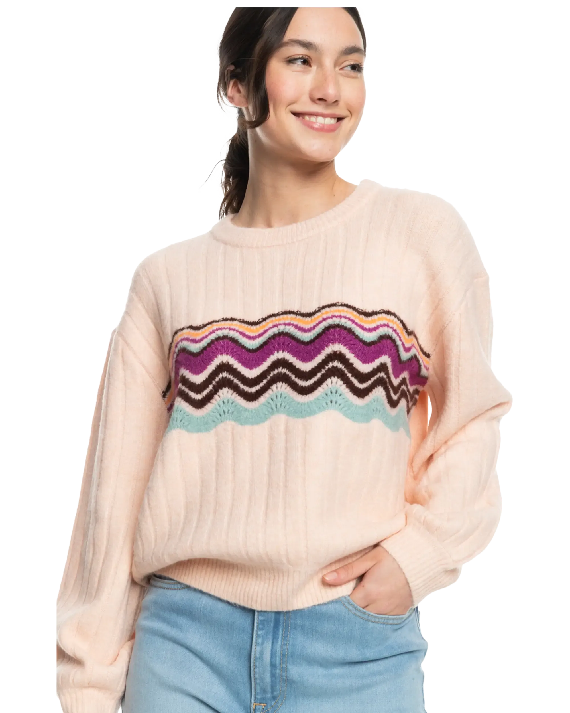 Pop Again Jumper in Pale Dogwood