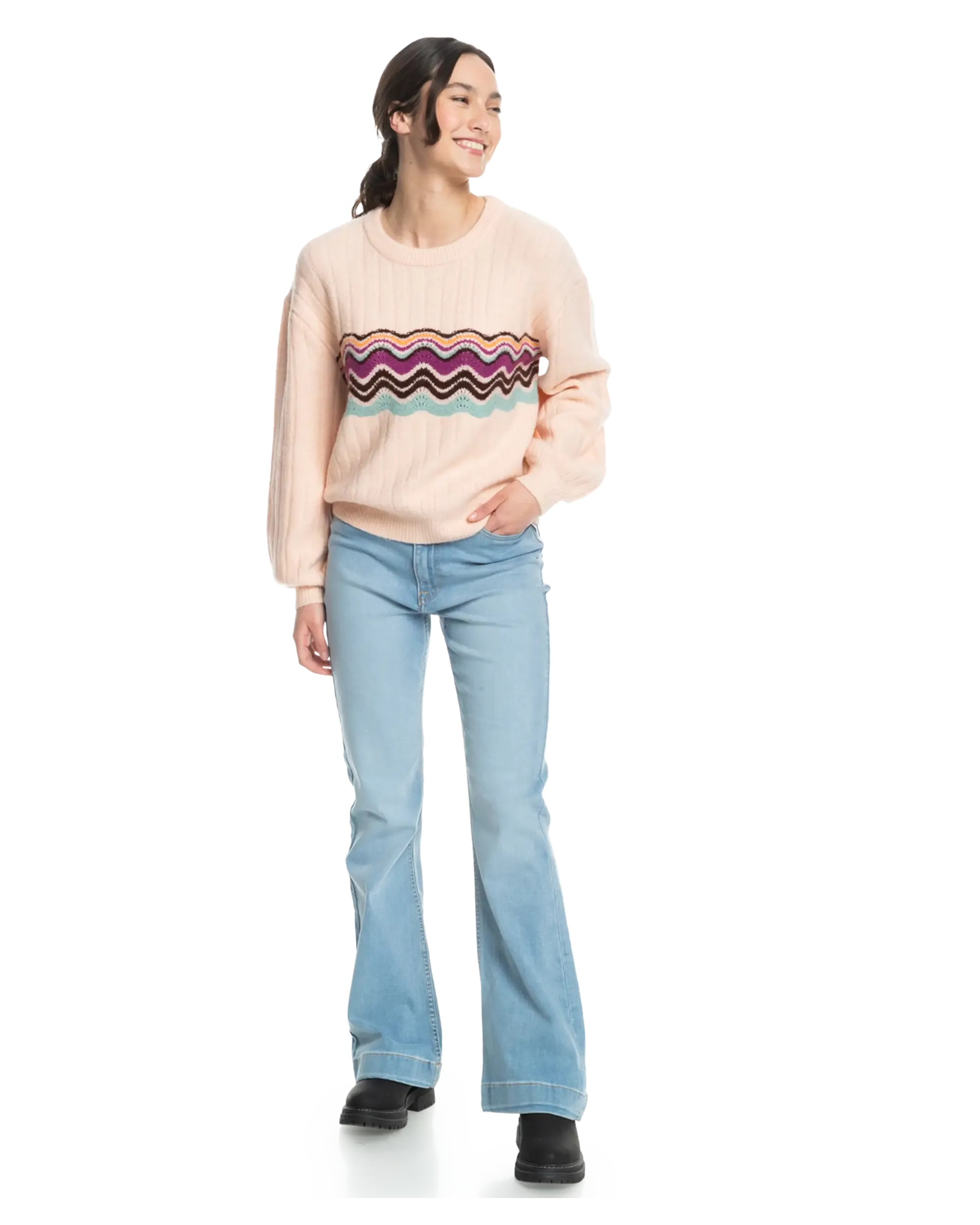Pop Again Jumper in Pale Dogwood
