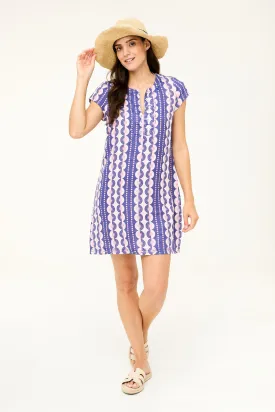 Rachel Dress - Skipper Blue Pineapple