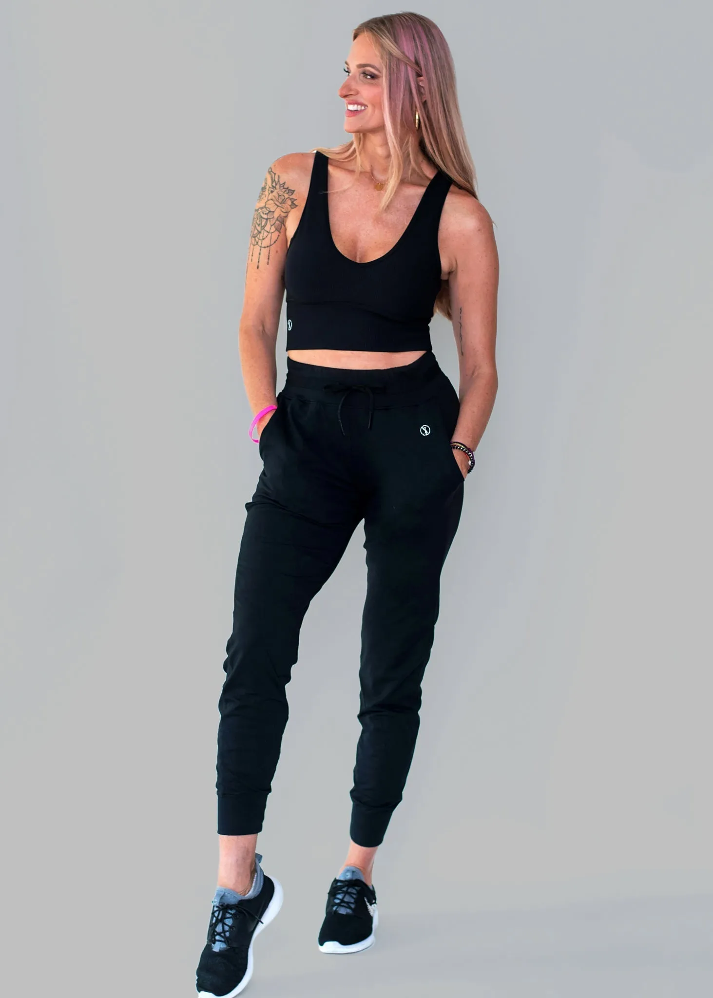 Ribbed Crop Top Light Support