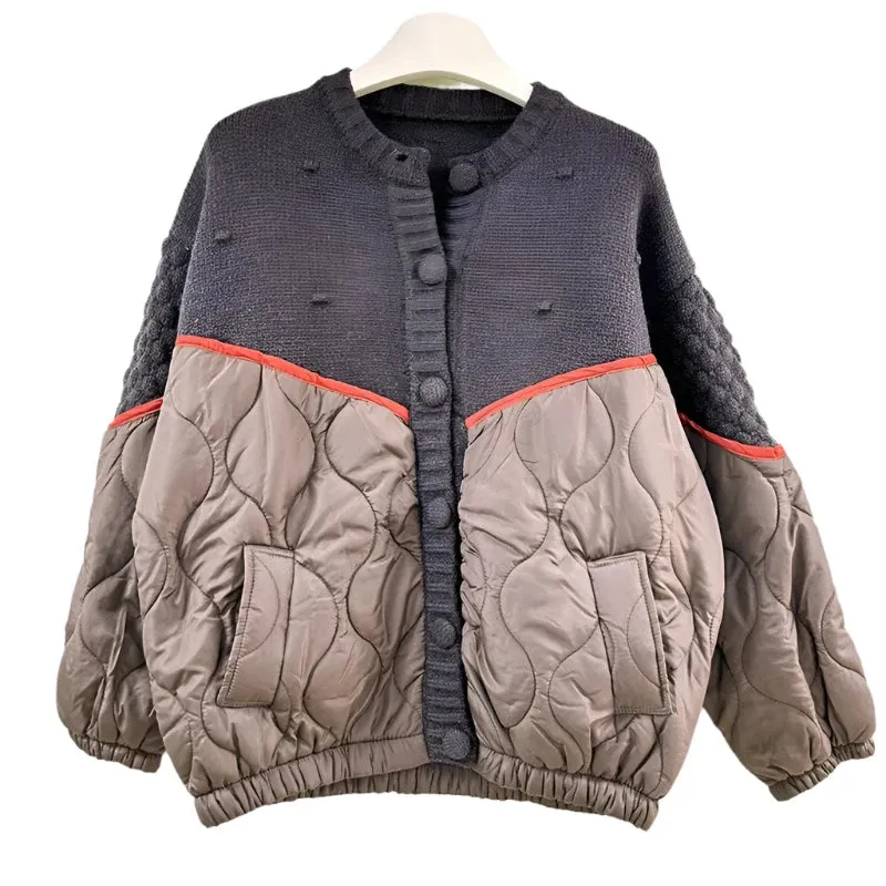 Sarah Sweater Top Puffer Jacket