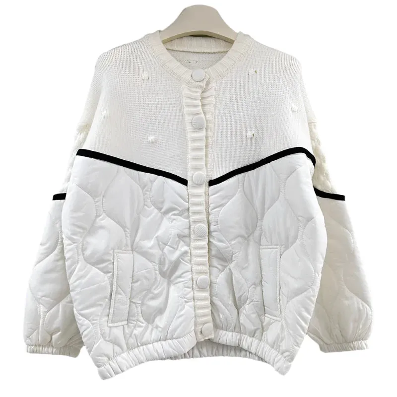 Sarah Sweater Top Puffer Jacket