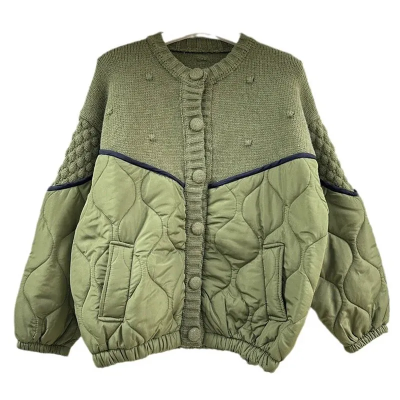 Sarah Sweater Top Puffer Jacket