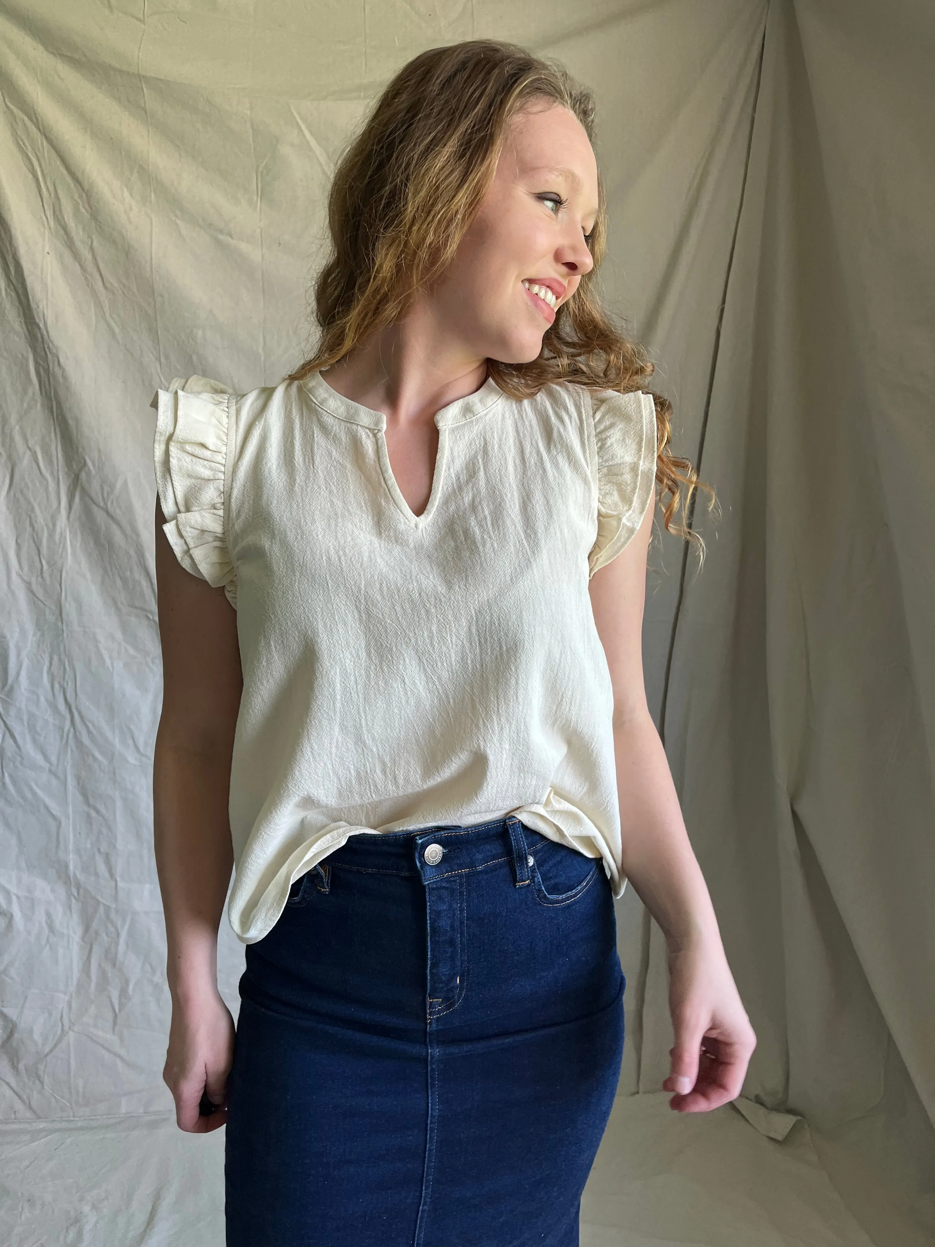 Soren Ruffle tank
