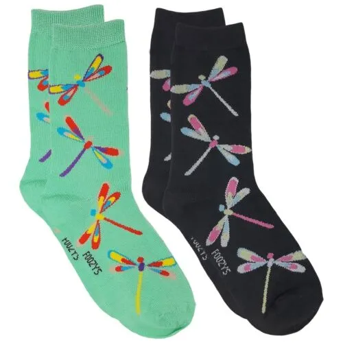Teal Dragonflies Socks